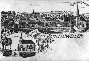 Postkarte - Gruss aus Schleidweiler - anno dazumal